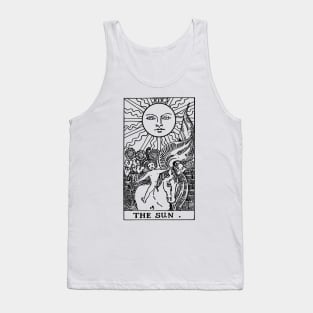 Sun Tarot in black Tank Top